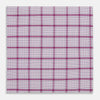 View 1 of product Hand Rolled Purple Graph Overlay Check Handkerchief
