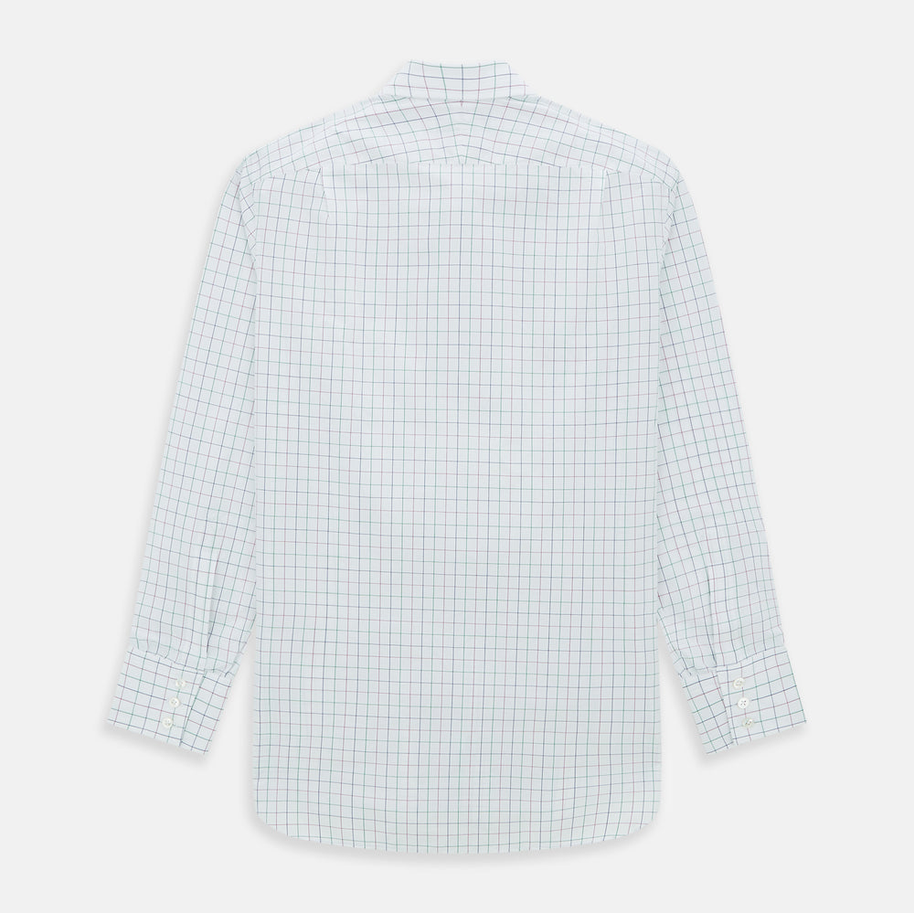 Pink Grid Check Mayfair Shirt