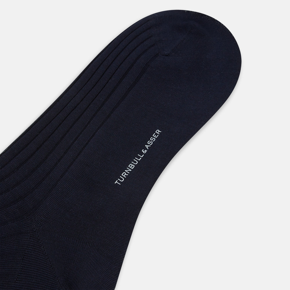 Navy Long Socks