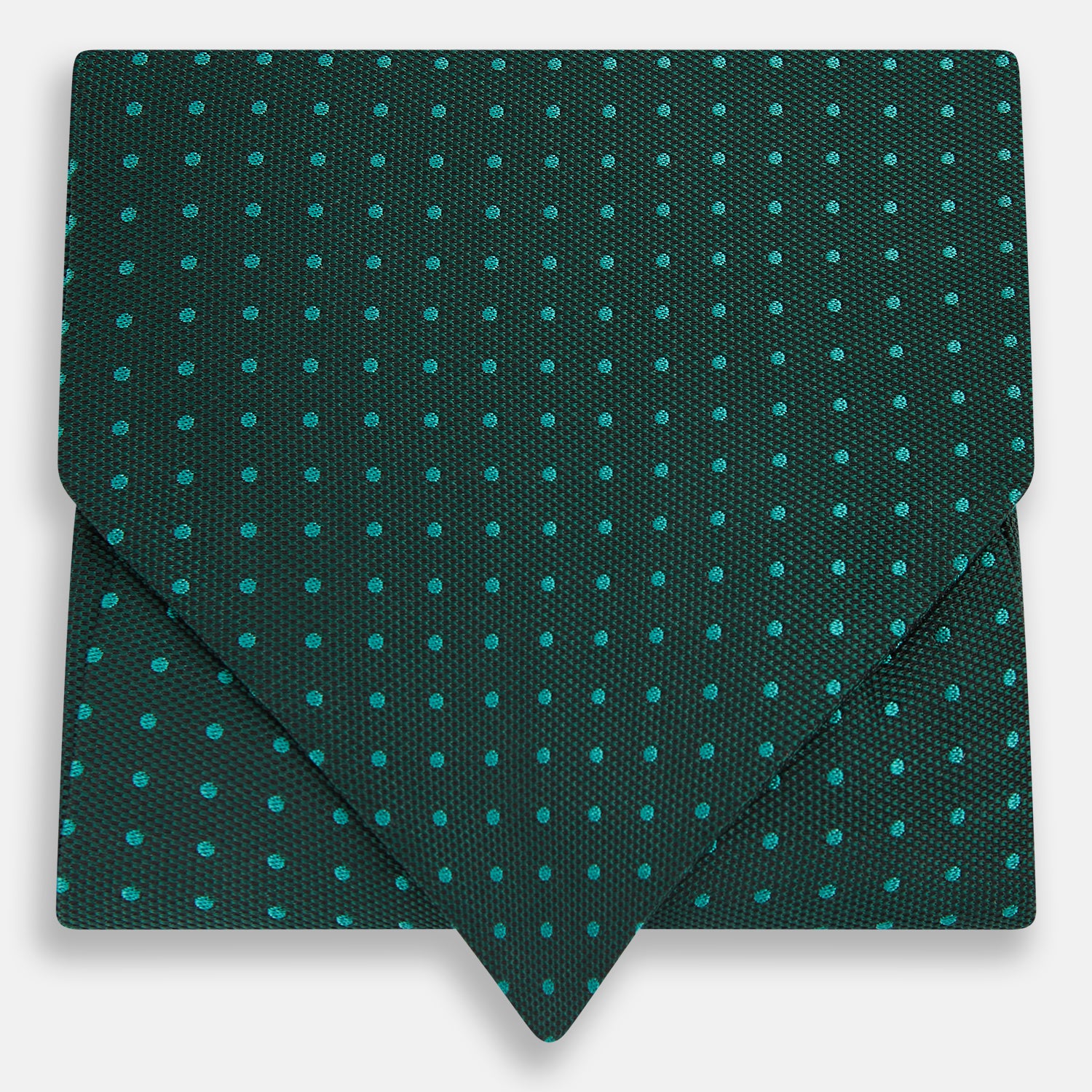 View 1 of product Blue and Forest Green Micro Dot Silk Cravat