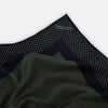 View 2 of product Navy and Melon Green Dot Silk Pocket Square