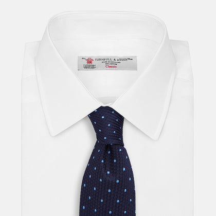 LACE ON TONE SPOT NAVY FORD TIE Image 1