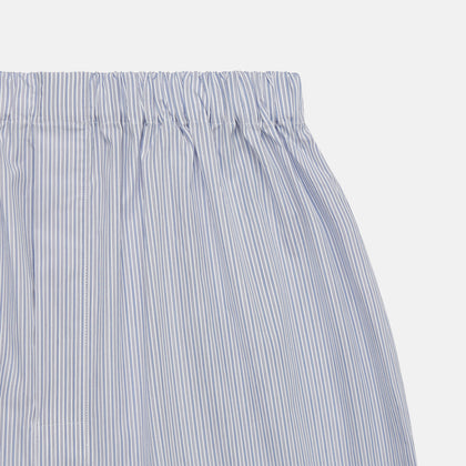 Blue Multi Stripe Cotton Godfrey Boxer Shorts