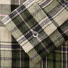 View 4 of product Green & Purple Check Weekend Fit Linen Shirt with Dorset Collar and 1 Button Cuffs