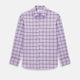 Lilac Grid Check Windsor Shirt
