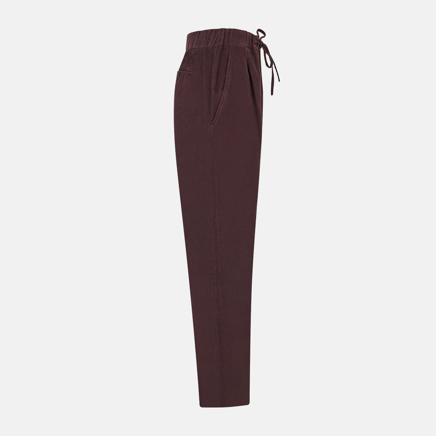 View 4 of product Burgundy Corduroy Miles Trousers