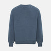 View 3 of product Pacific Blue Cashmere Round Neck Jumper