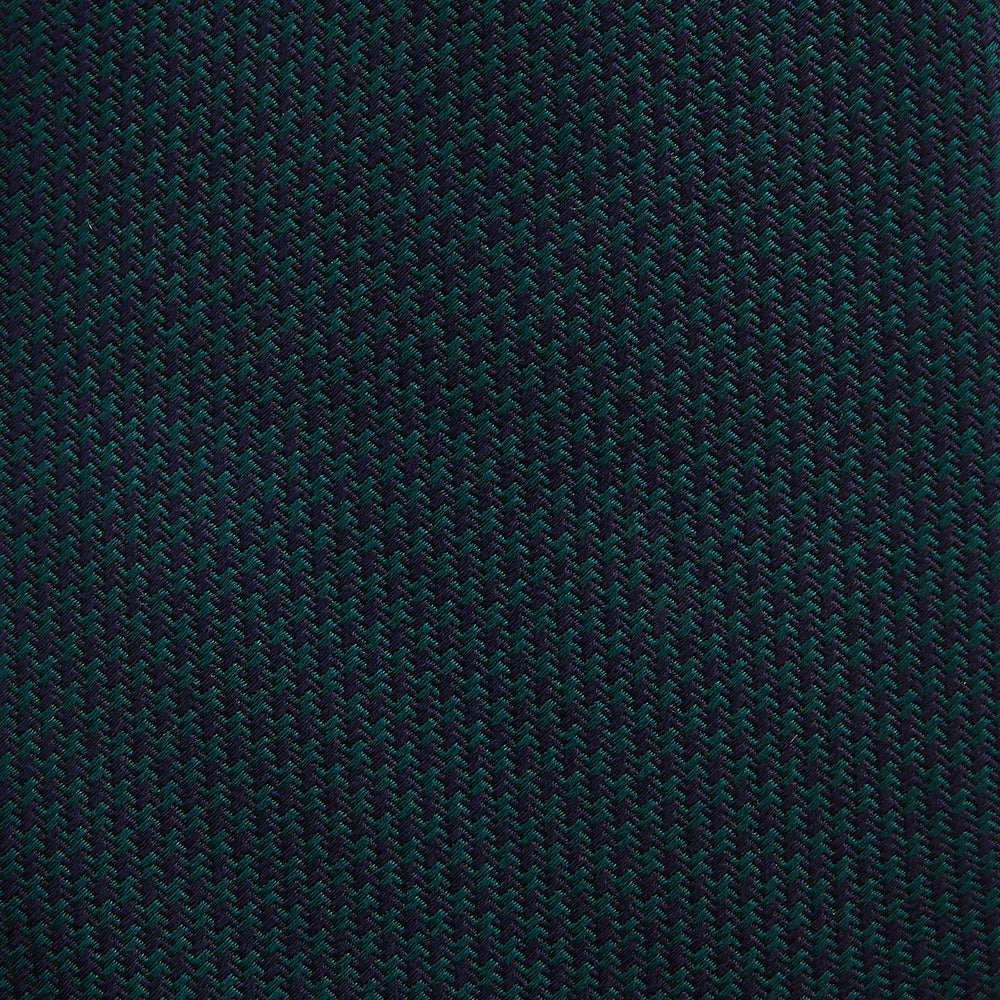 Navy Houndstooth Forest Green Tie