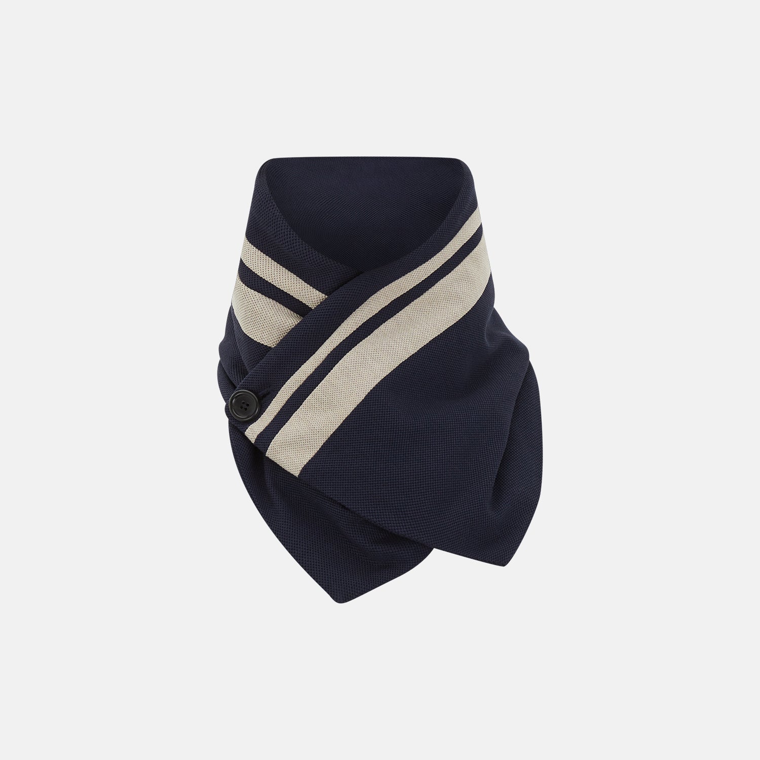 View 1 of product Navy and Sand Stripe Neck Warmer