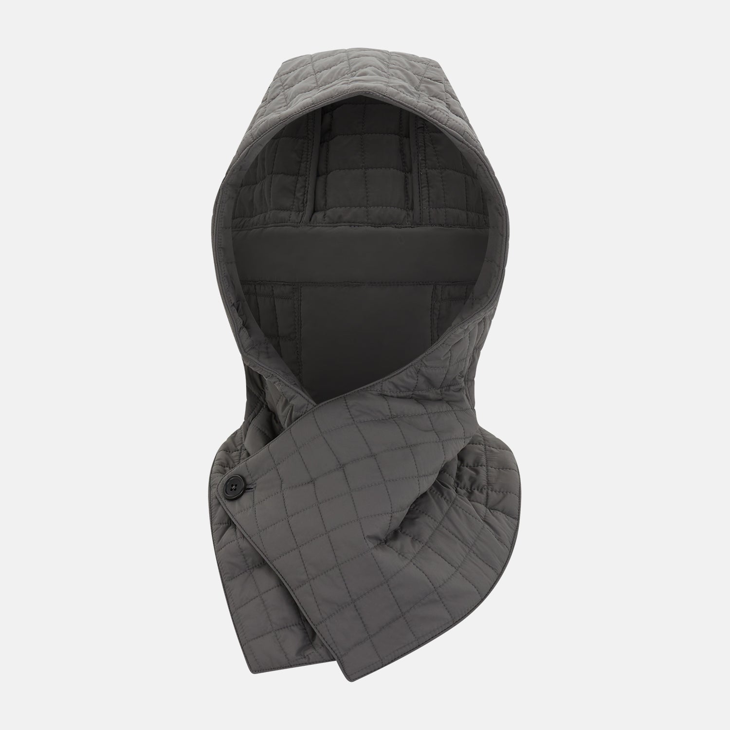 View 1 of product Shadow Grey Quilted Hood with Neck Warmer