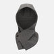 Shadow Grey Quilted Hood with Neck Warmer