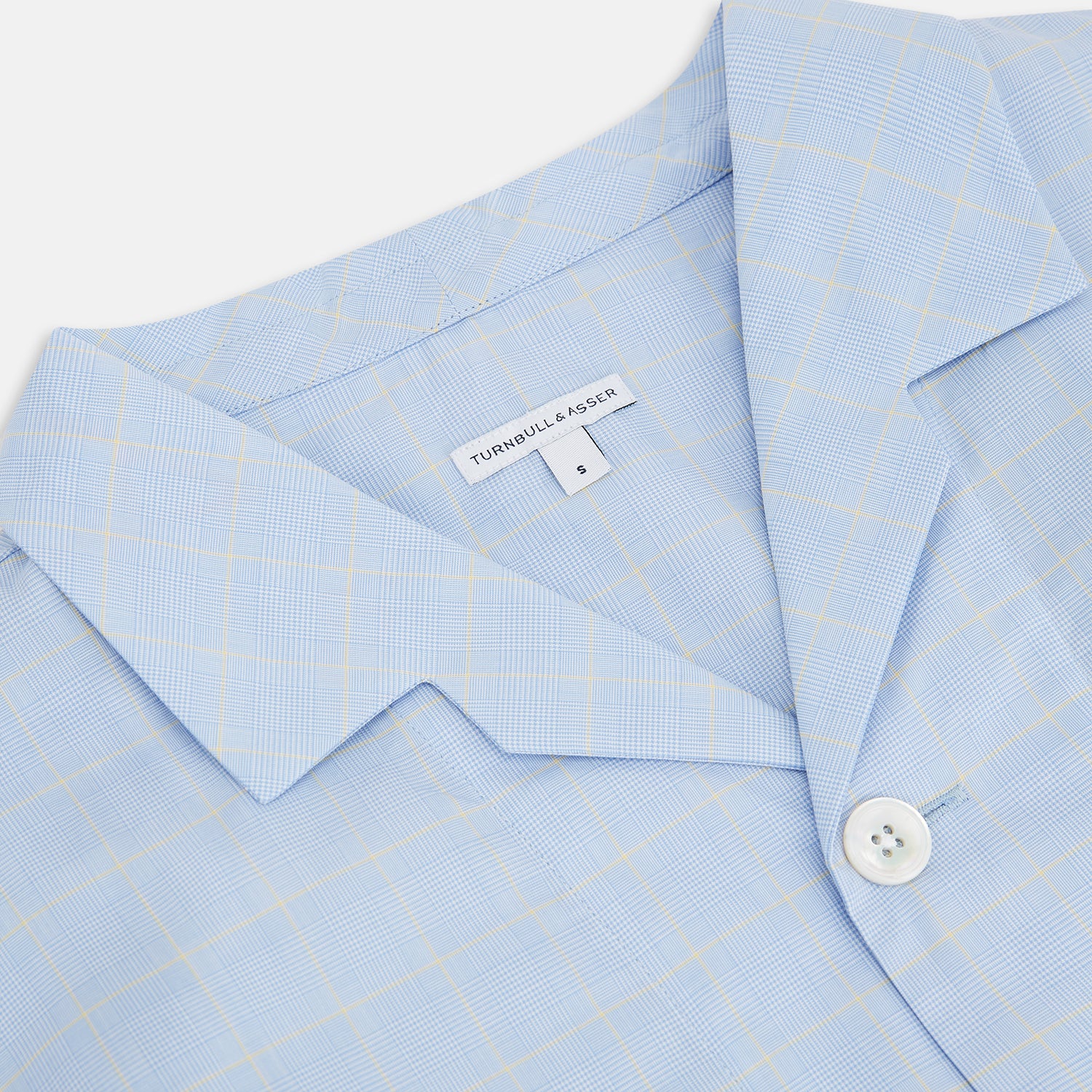 View 2 of product Blue Prince of Wales Check Pyjama Shirt