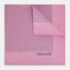 View 1 of product Pink Stripe Silk Pocket Square