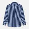 View 5 of product Navy Multi Stripe Cotton Weekend Fit Suffolk Shirt