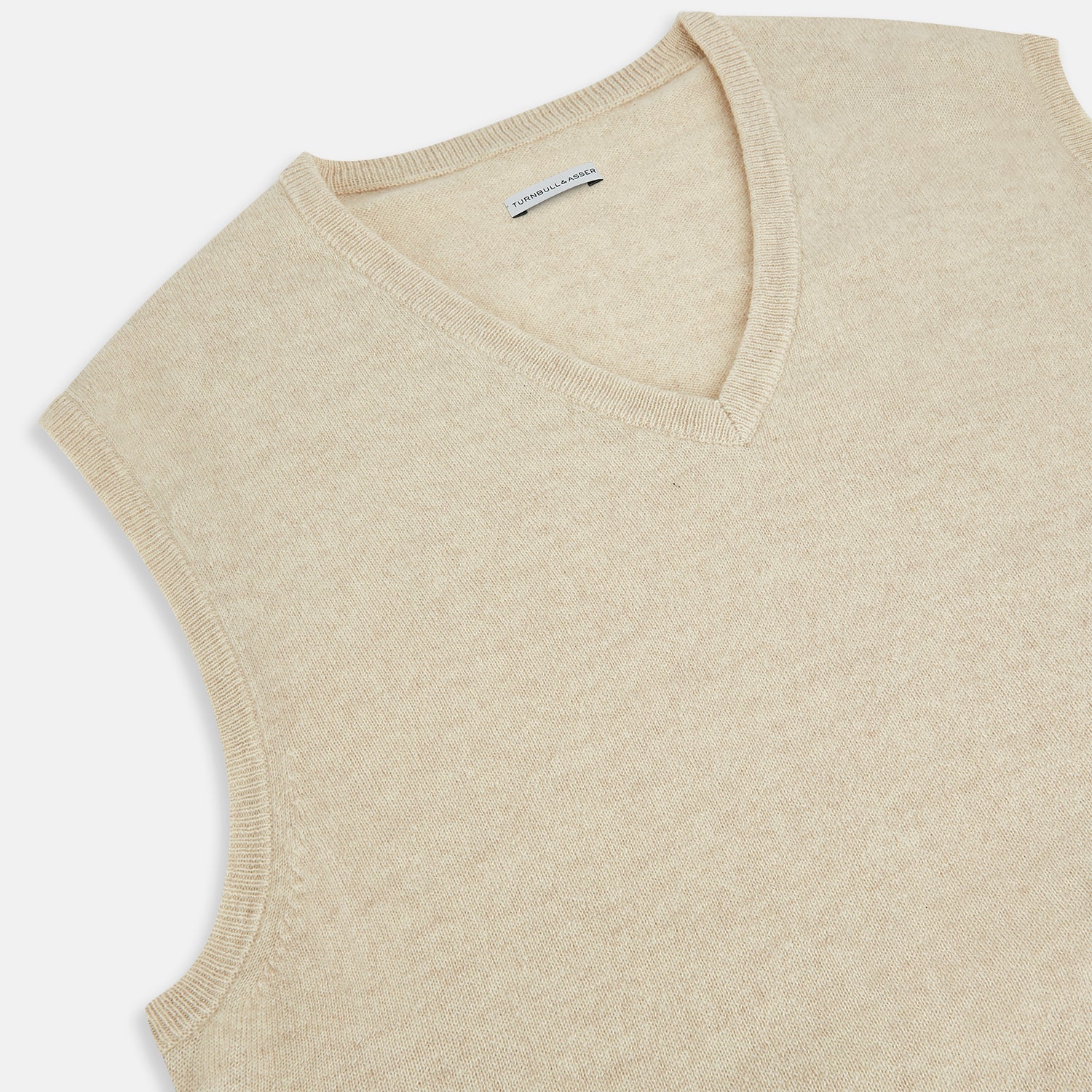 View 2 of product Cream Cashmere V-neck Vest