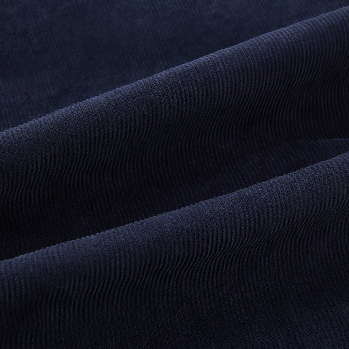 Light Navy Corduroy Miles Trousers Image 6