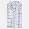 View 5 of product Burgundy and Blue Check Pyjama Shirt