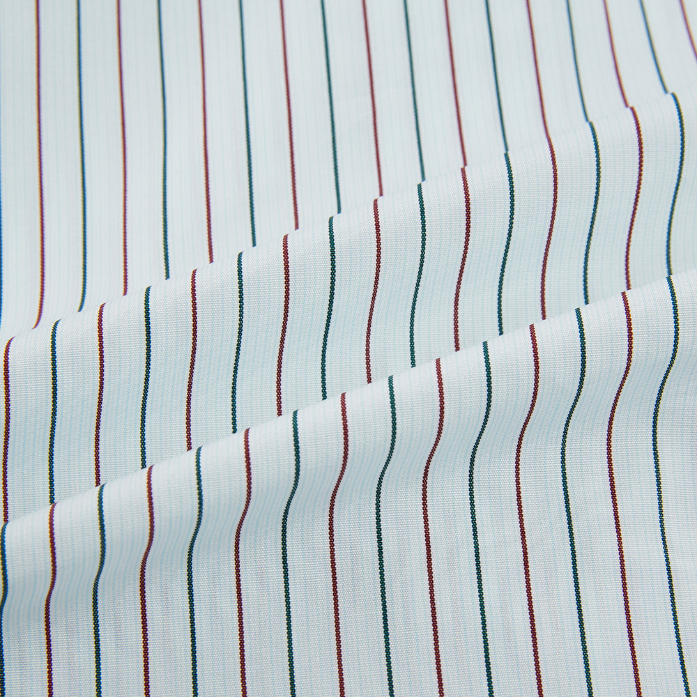 Green and Burgundy Pinstripe Mayfair Shirt