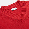 View 4 of product Raspberry Red Cashmere Edwards V-Neck Sweater
