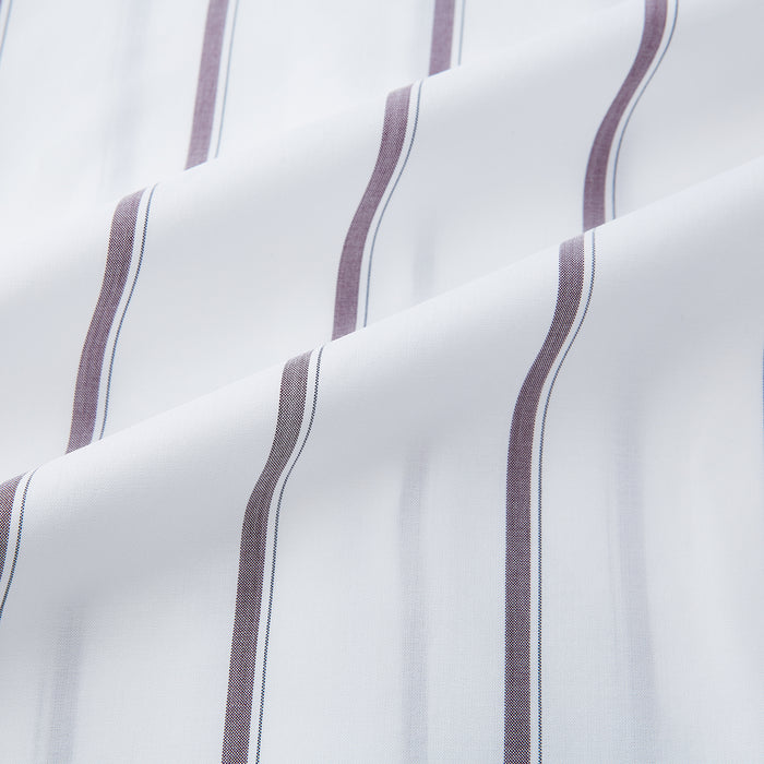 Burgundy Track Stripe Mayfair Shirt Image 5