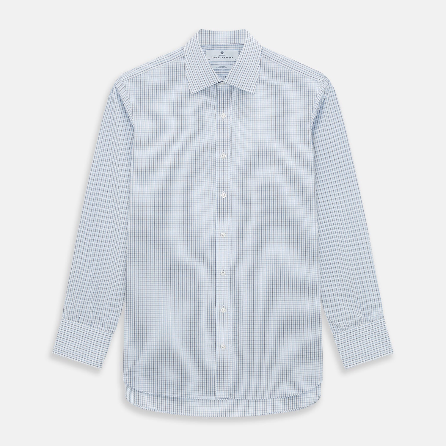 View 1 of product Navy and Blue Multi Check Mayfair Shirt