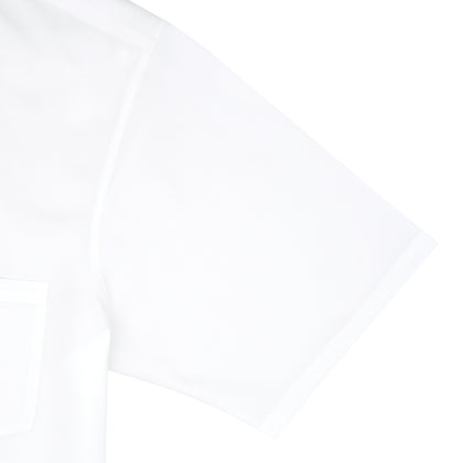White Lyocell Hampton Open Collar Shirt Image 1