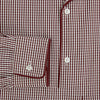 View 4 of product Burgundy Micro Check Winston Long Nightshirt