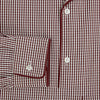 Burgundy Micro Check Winston Long Nightshirt