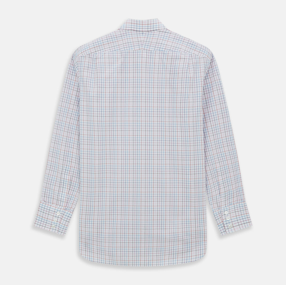 Pink Multi Double Grid Check Mayfair Shirt
