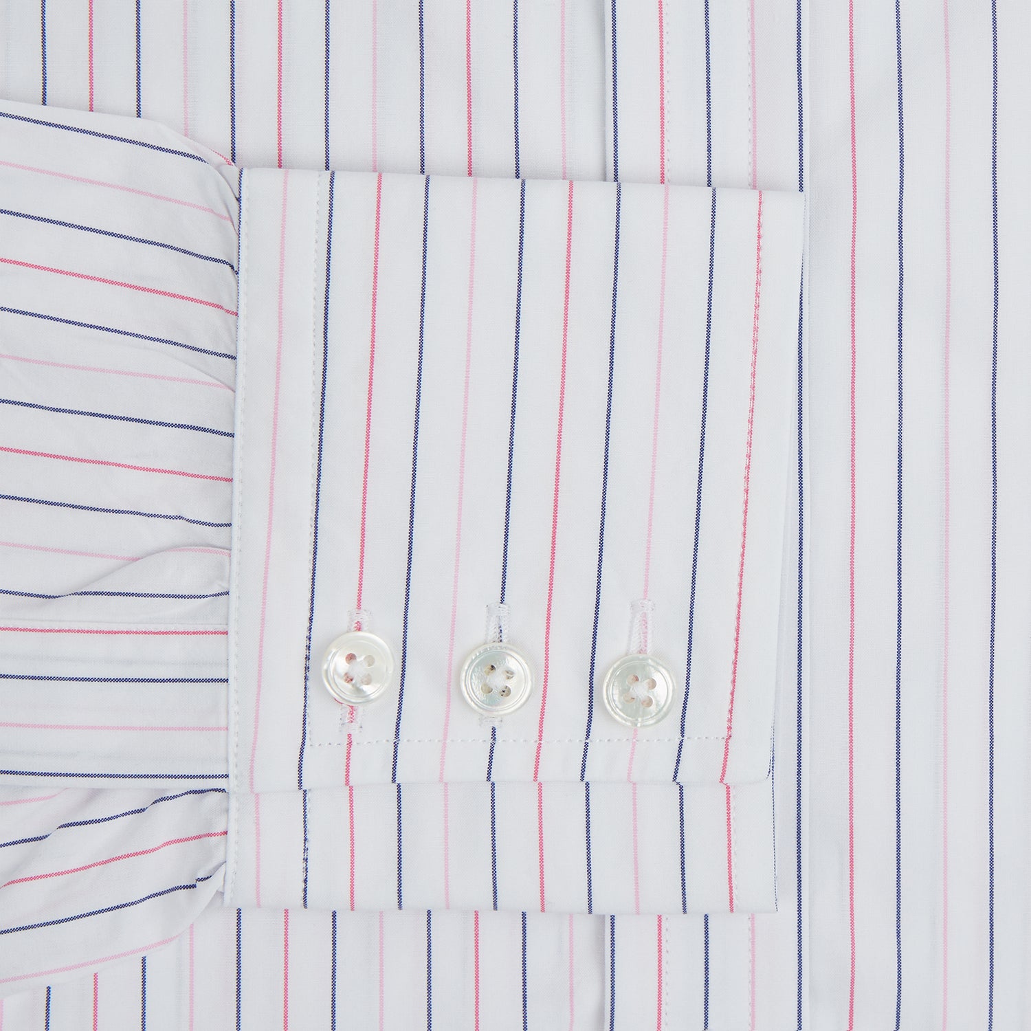 Pink and Blue Wide Pinstripe Mayfair Shirt