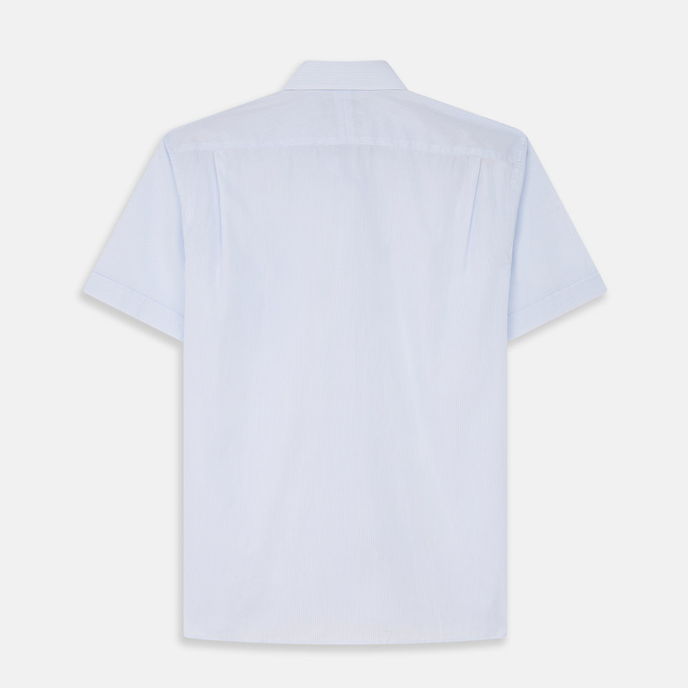 Pale Blue Stripe Cotton Weekend Fit Williams Shirt