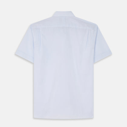 Pale Blue Stripe Cotton Weekend Fit Williams Shirt Image 3