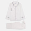 View 6 of product Women's Harriet Plain White Cotton Pyjama Set
