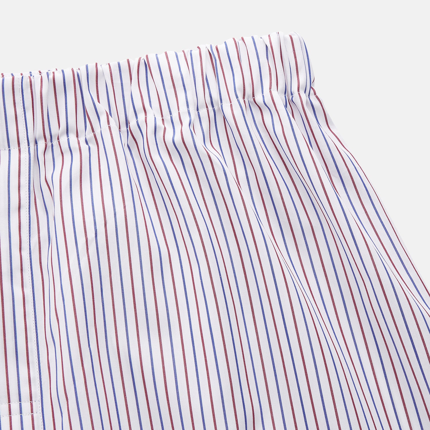 View 2 of product Red and Blue Stripe Cotton Hastings Pyjama Trousers