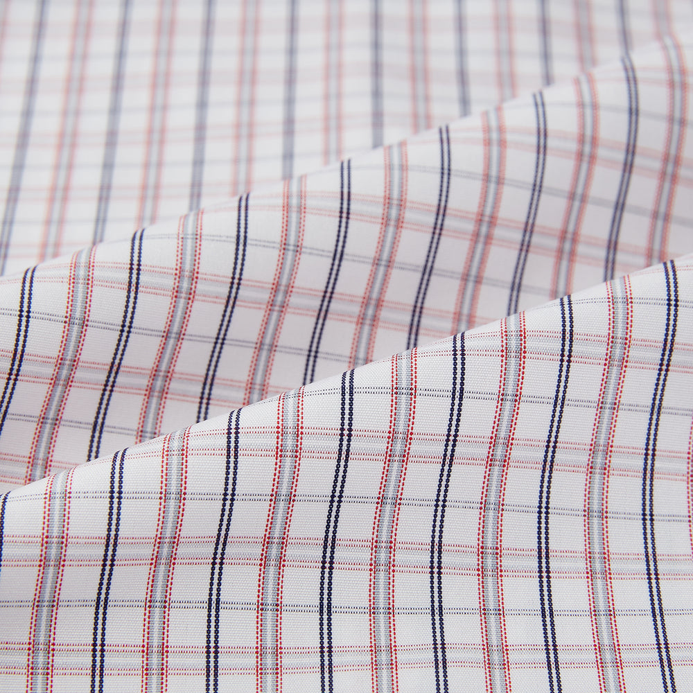 Red and Blue Multi Check Mayfair Shirt