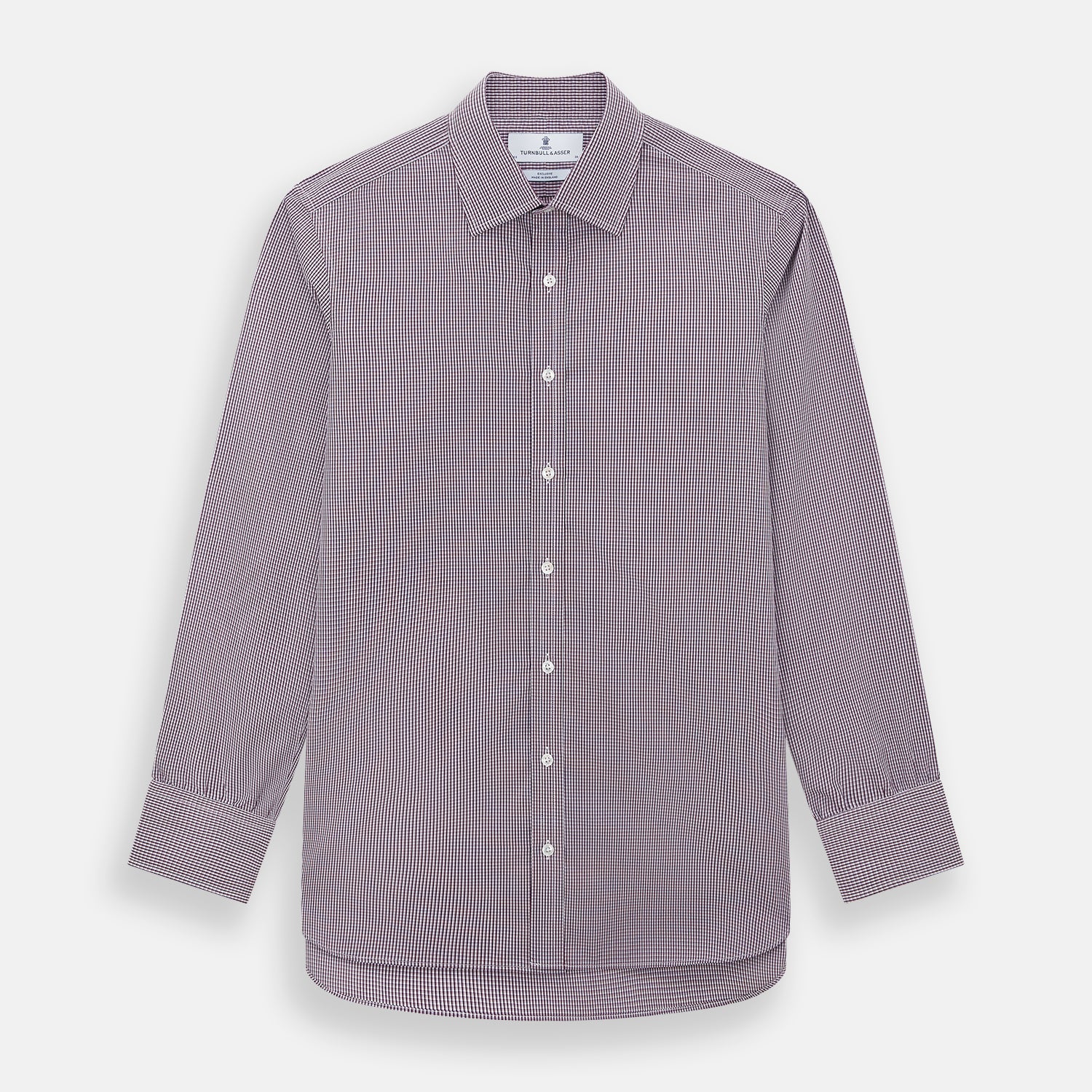 View 1 of product Burgundy Micro Check Mayfair Shirt