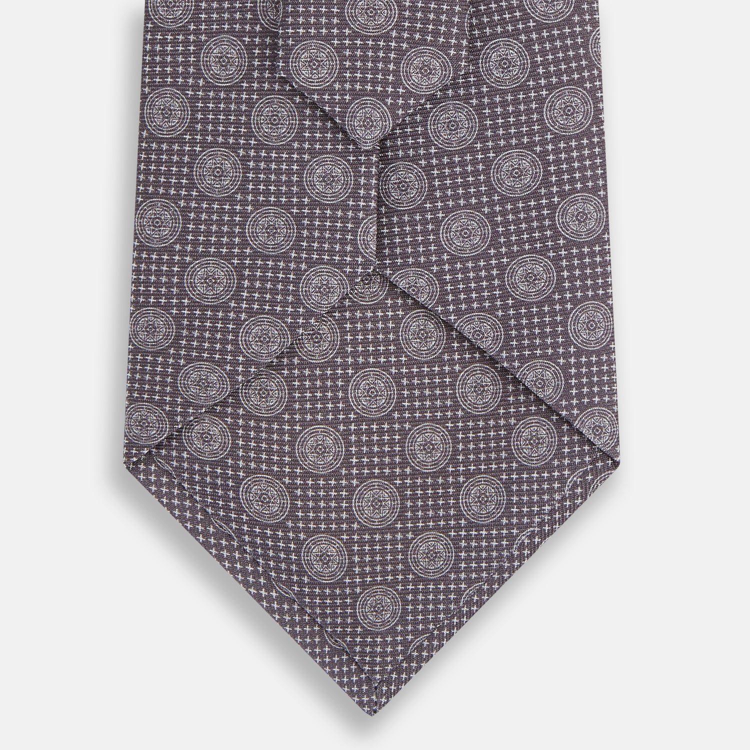 View 3 of product Ash Medallion Printed Silk Tie