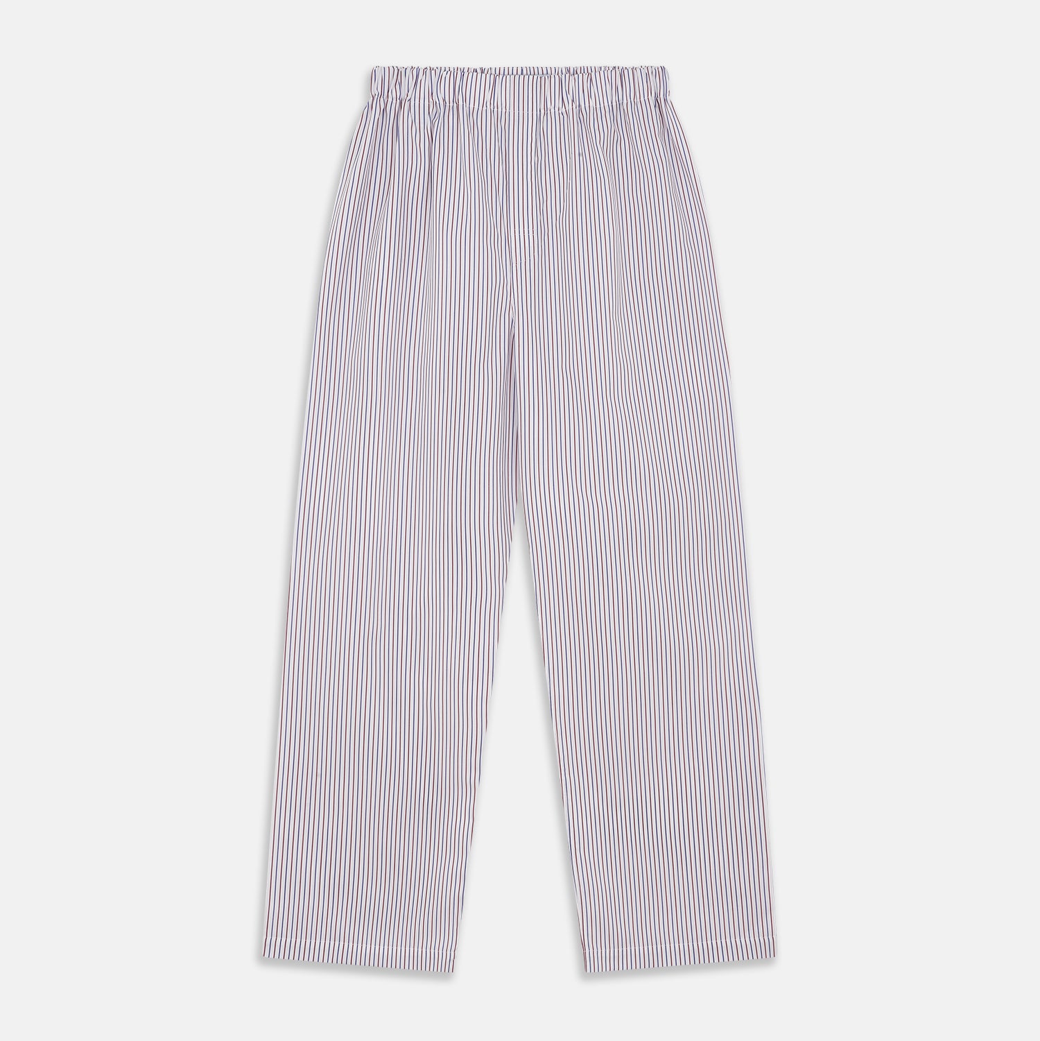 View 1 of product Red and Blue Stripe Cotton Hastings Pyjama Trousers