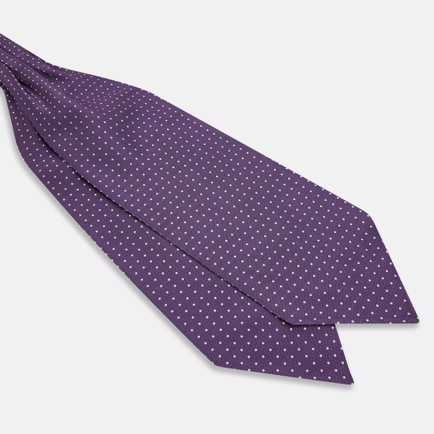 View 2 of product Lilac and Purple Micro Dot Silk Cravat