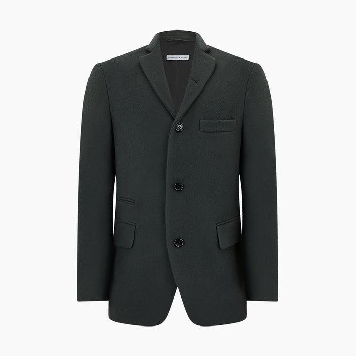 Moss Green Apsley Single-Breasted Caban Coat Image 5