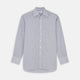 Navy Check Cotton Regular Fit Mayfair Shirt