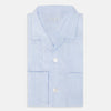 View 5 of product Pale Blue Linen Pyjama Shirt