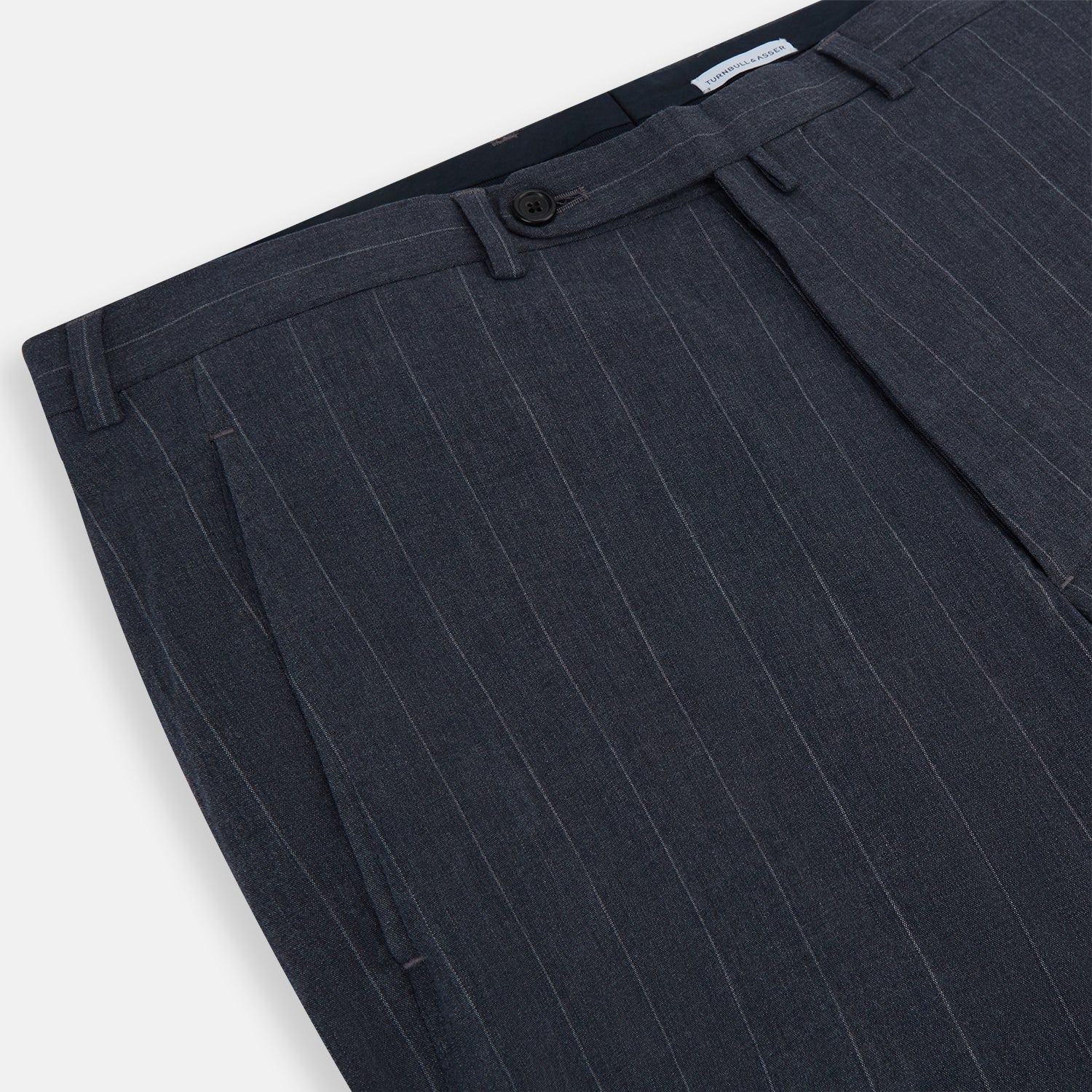 View 2 of product Navy Striped Edmund trousers