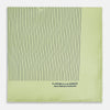 View 4 of product Melon Green Stripe Silk Pocket Square