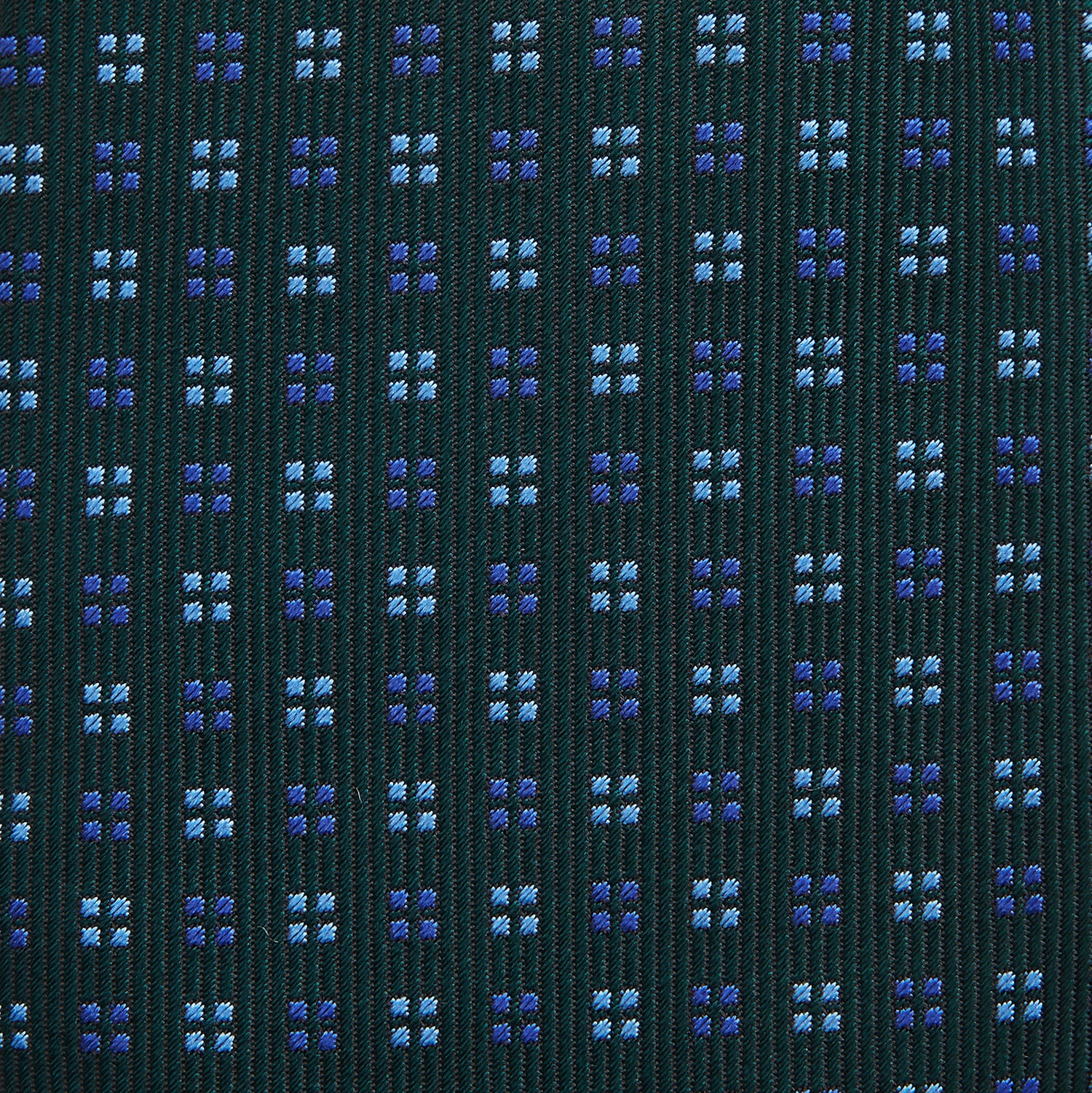 View 3 of product MINI SQUARE SPOT FOREST GREEN BLUE TIE
