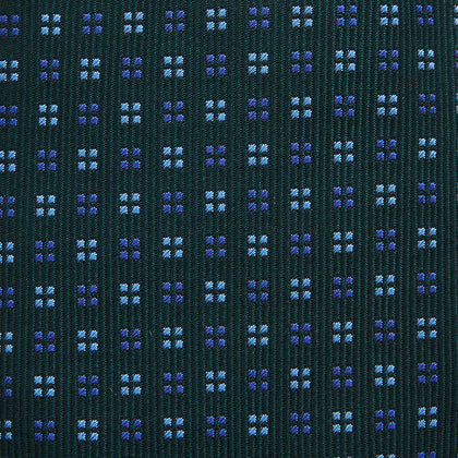 MINI SQUARE SPOT FOREST GREEN BLUE TIE Image 2