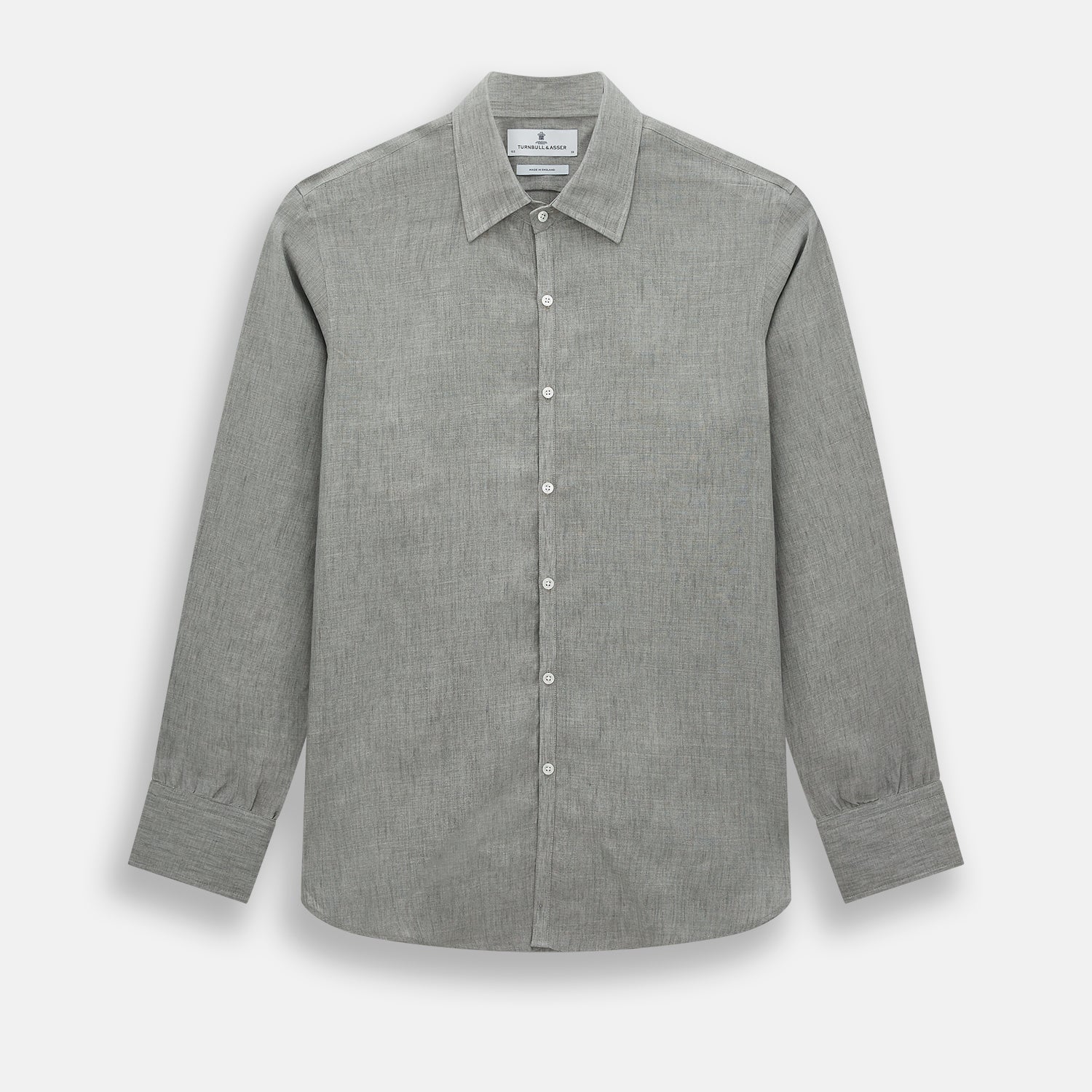 View 1 of product Flint Grey Linen Westminster Shirt