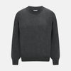 View 1 of product Charcoal Grey Cashmere Round Neck Jumper