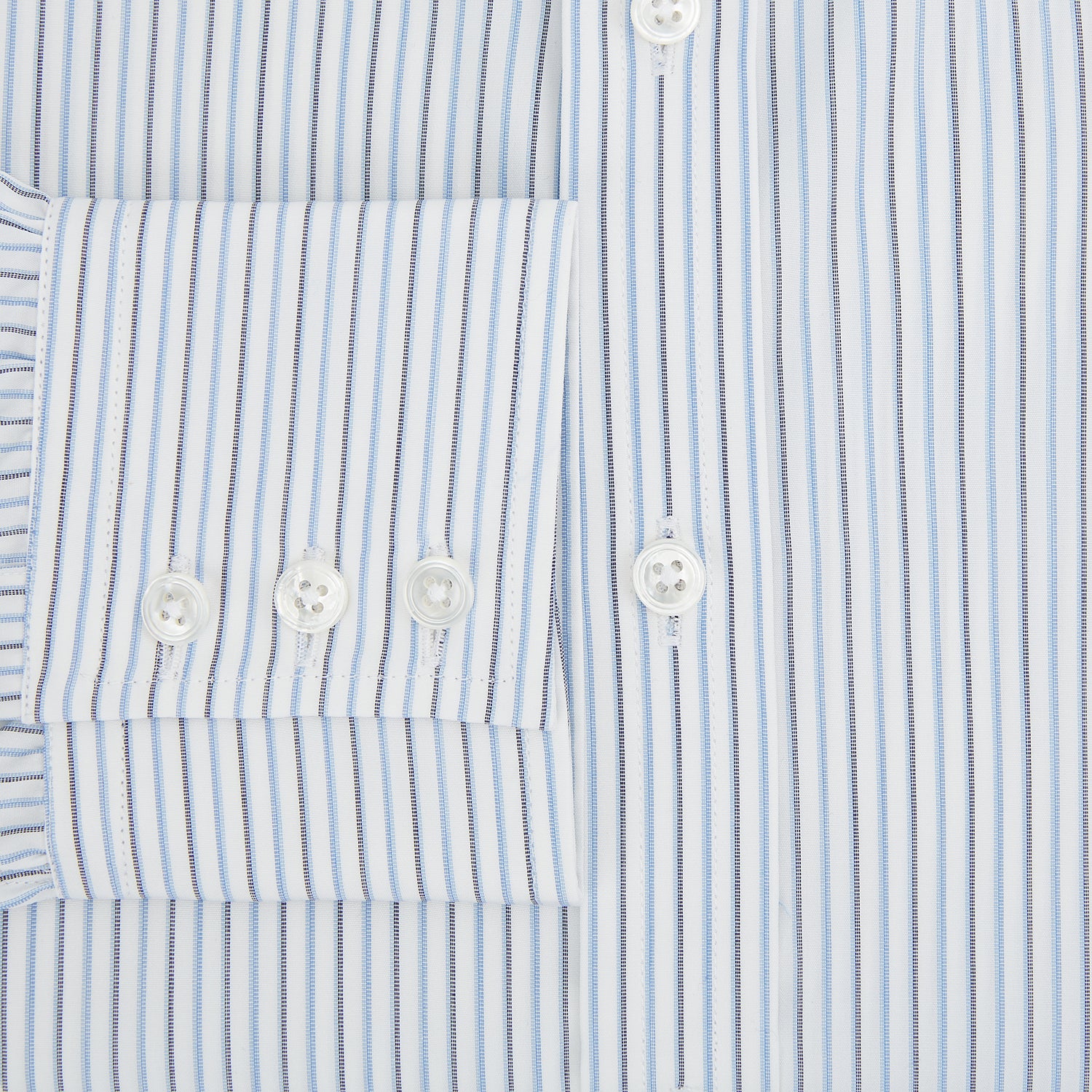 View 4 of product Navy and Blue Shadow Stripe Mayfair Shirt