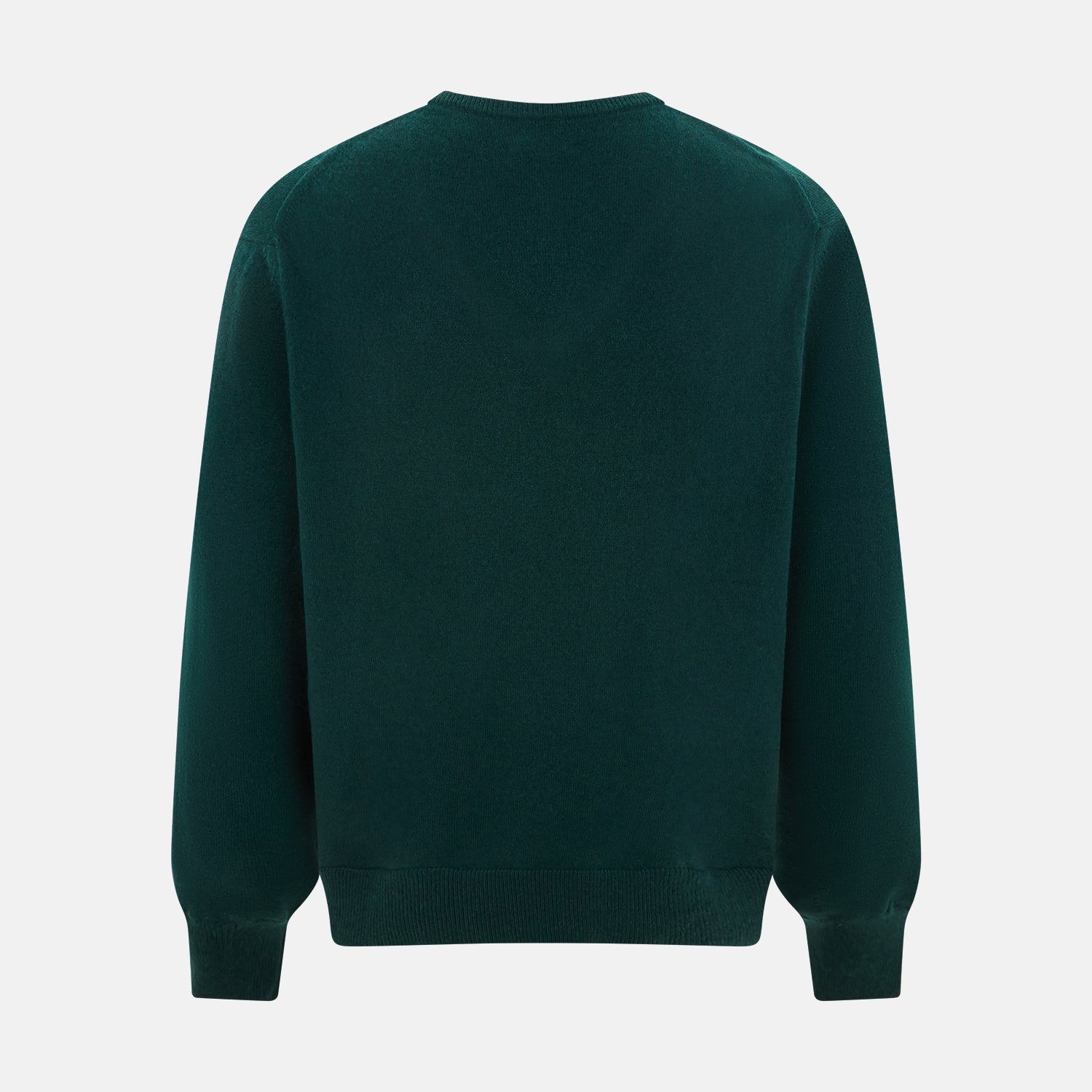View 3 of product Forest Green Cashmere V-neck Jumper